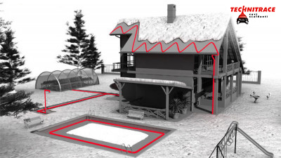 Cavi antigelo e riscaldanti per case – vialetti – tetti – grondaie – TECHNITRACE